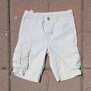 Kids Headquarters White Cargo Shorts